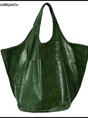 Oversized PU Leather Tote Bag Huge Capacity Work Hobo Handbag Soft Travel